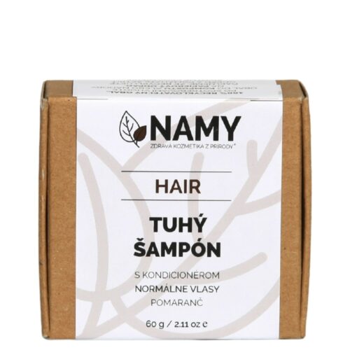 HAIR | Tuhý šampón s kondicionérom pre normálne vlasy - Pomaranč | 60g